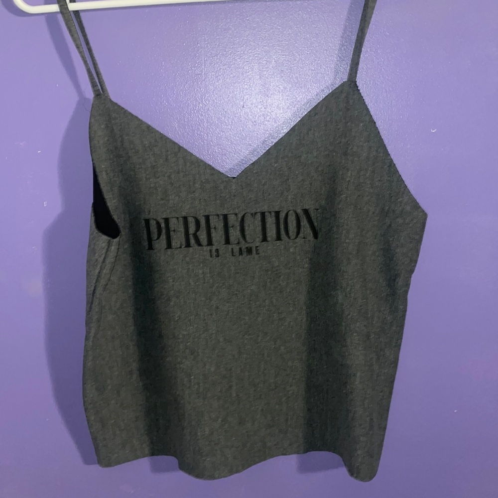 Perfection Is Lame crop top